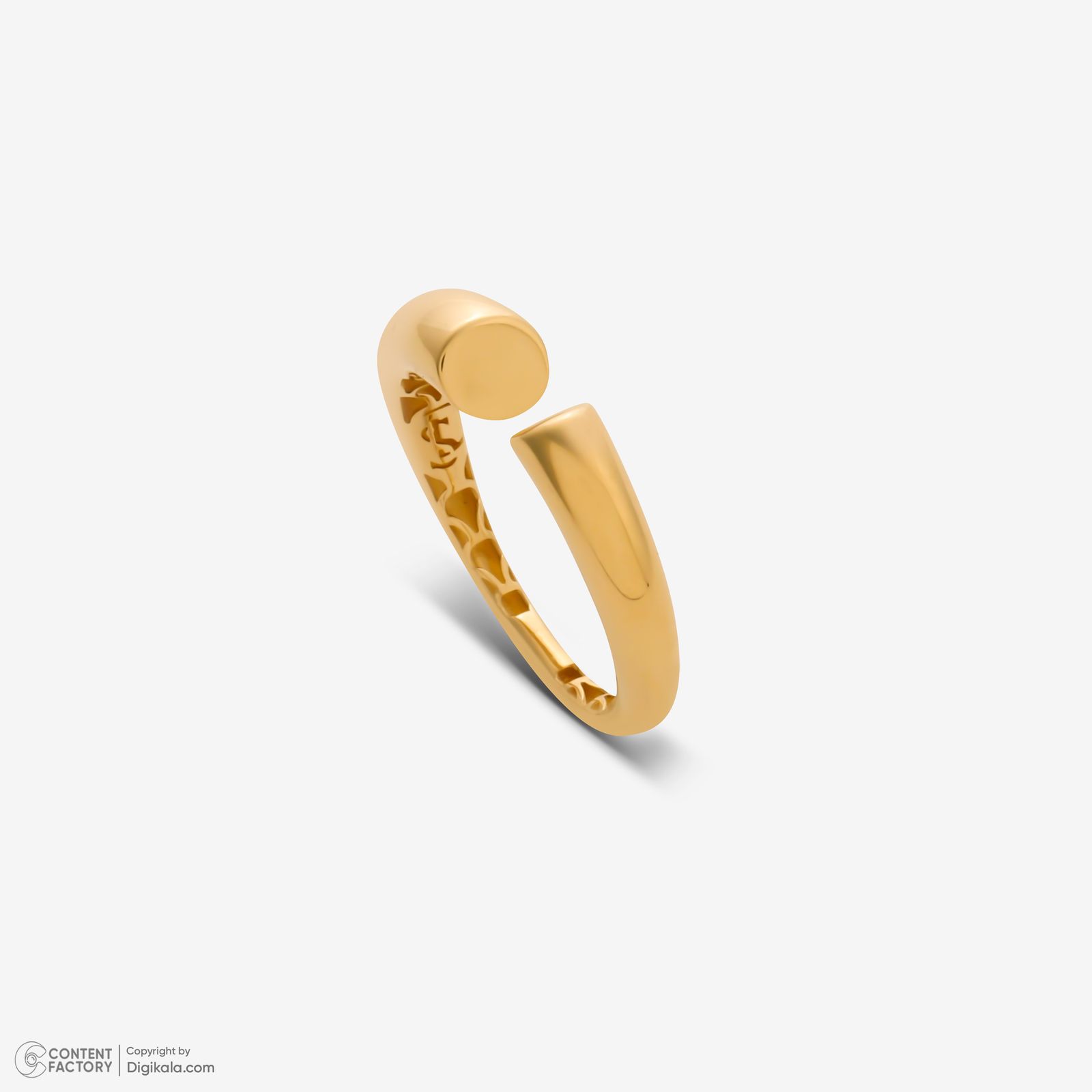 انگشتر طلا 18 عیار زنانه گلدم مدل R344005 سایز 56 -  - 5
