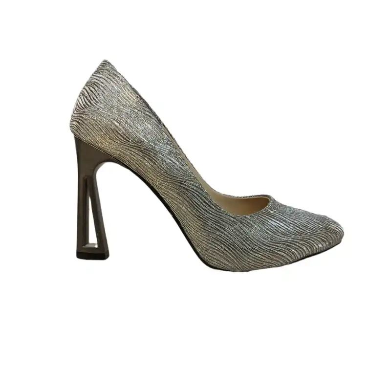 کفش زنانه مدل لمه براق رنگ نقره ای