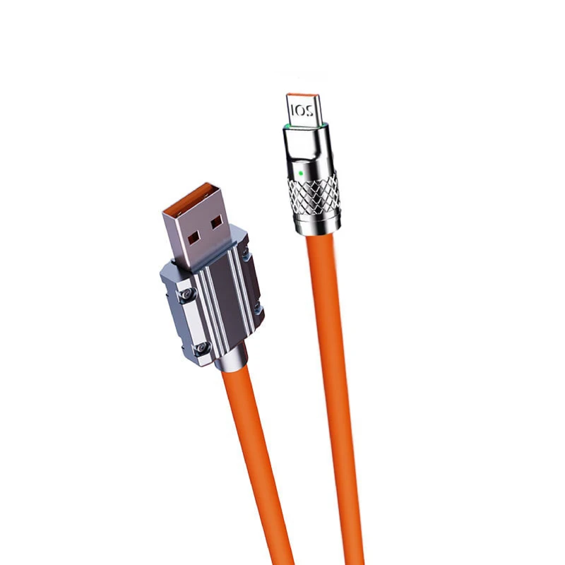 کابل تبدیل USB به لایتنینگ مدل سیلیکونی به طول 1 متر