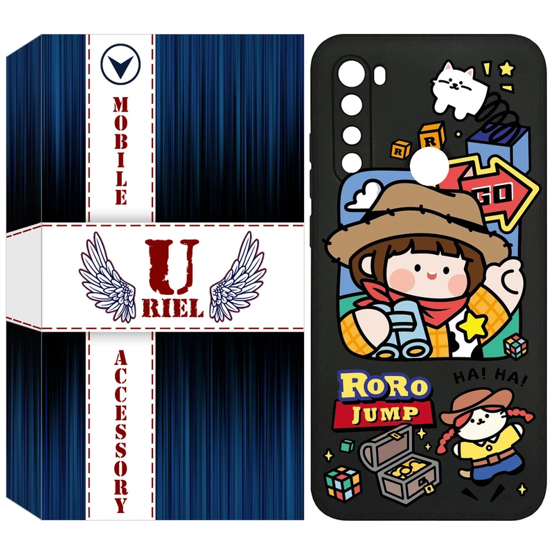 کاور یوریل مدل KSH کد 29 طرح دختر خوشحال مناسب برای گوشی موبایل شیائومی Redmi Note 8