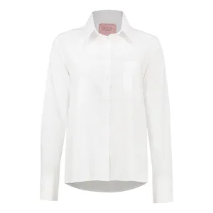 شومیز آستین بلند یقه برگردان زنانه گره استایل مدل پاریس