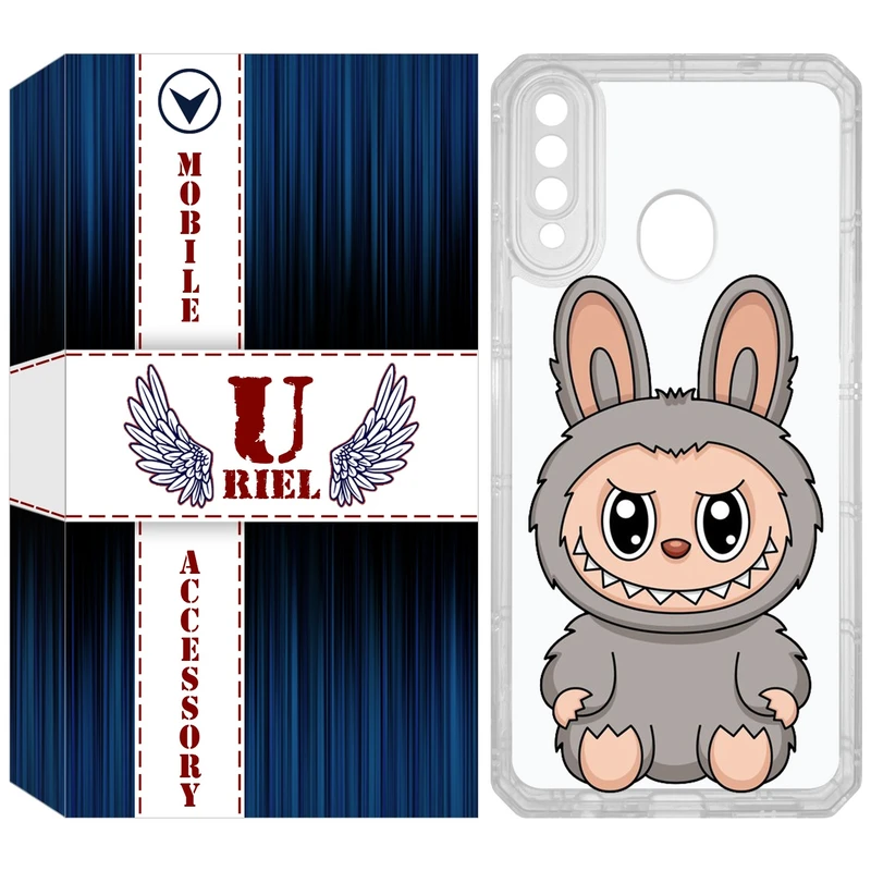 کاور یوریل مدل Clear کد 142 طرح لبوبو Labubu مناسب برای گوشی موبایل سامسونگ Galaxy A20s
