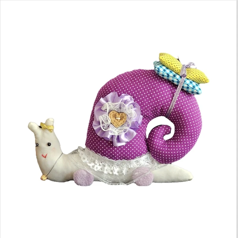 عروسک پارچه ای مدل حلزون ارتفاع ۱۵ سانتی متر