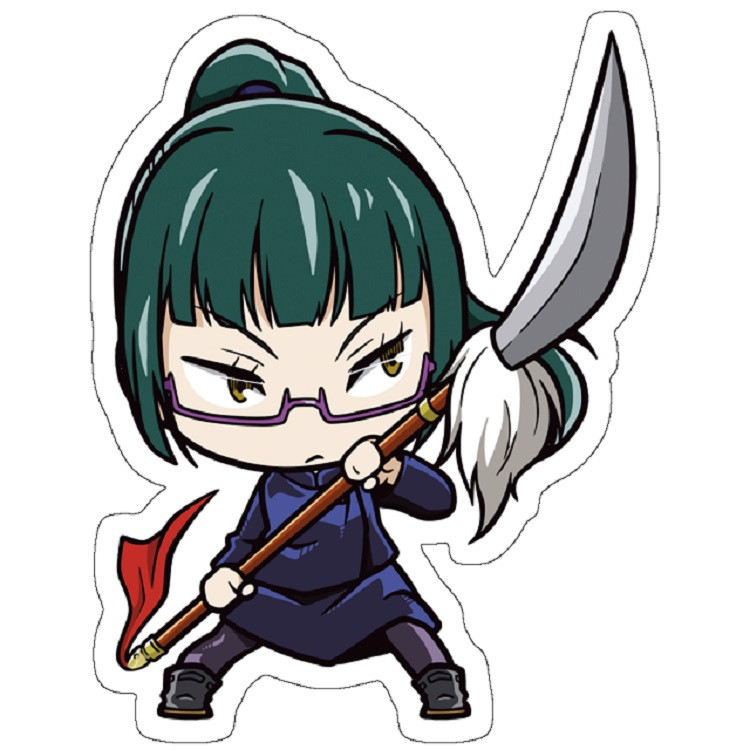 استیکر لپ تاپ مدل Chibi Maki Jujutsu Kaisen