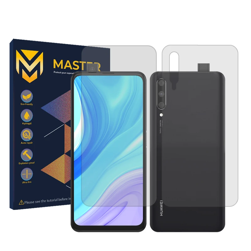 محافظ صفحه نمایش شفاف مستر مدل Resistant مناسب برای گوشی موبایل هوآوی Y9s به همراه محافظ پشت گوشی