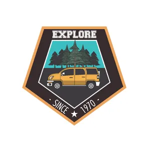 برچسب بدنه خودرو رایسان طرح camping کد st078