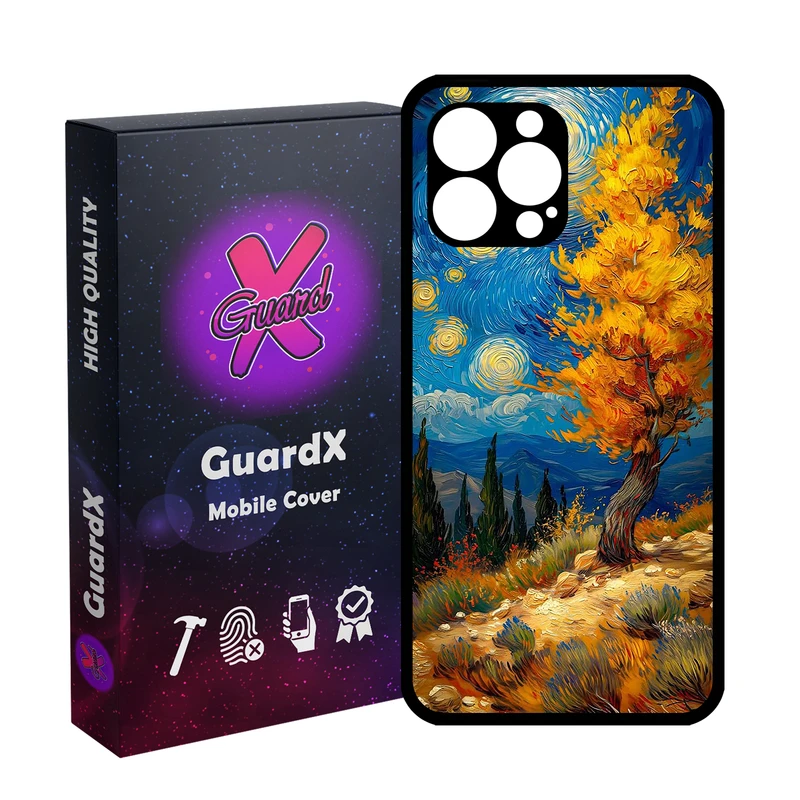 کاور گارد ایکس طرح منظره ونگوگ مدل Glass10752 مناسب برای گوشی موبایل اپل iPhone 12 Pro