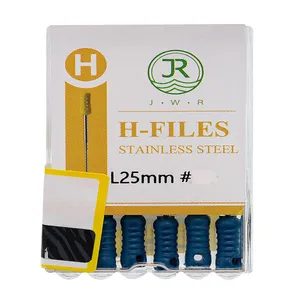فایل دستی دندانپزشکی جی دبلیو آر مدل H سایز 35 بسته 6 عددی