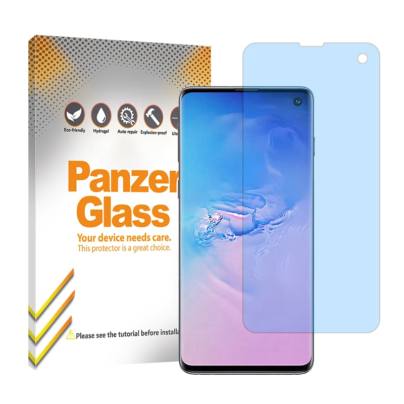 محافظ صفحه نمایش ضداشعه آبی پنزر گلس مدل Resistant مناسب برای گوشی موبایل سامسونگ Galaxy S10