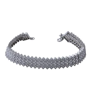   دستبند نقره زنانه بازرگانی میلادی کد DP_119