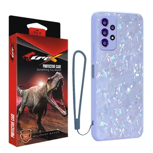 کاور تی رکس مدل Marble Strap مناسب برای گوشی موبایل سامسونگ Galaxy A13 به همراه بندآویز