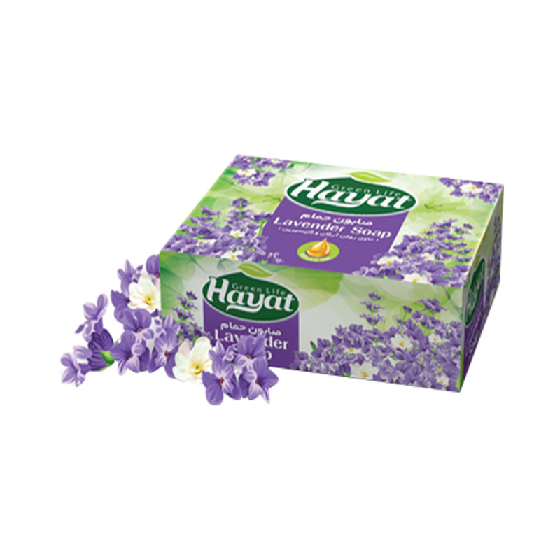 صابون شستشو حیات مدل آرگان و گلیسیرین و اسطوخودوس وزن 125 گرم بسته 5 عددی