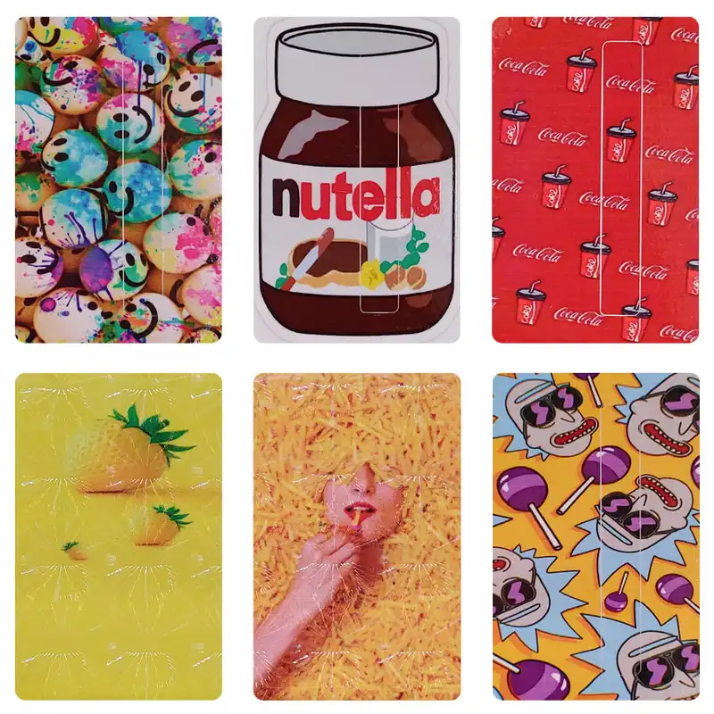 استیکر کارت مدل عابر بانک کد faa4 مجموعه 6 عددی