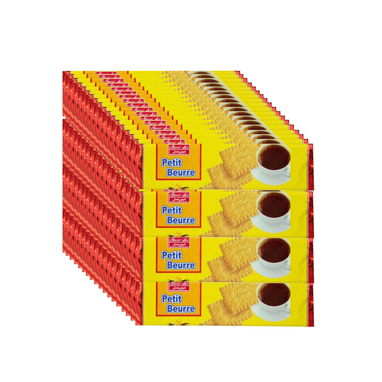 بیسکویت پتی بور وانیل شیرین عسل - 125 گرم بسته 72 عددی