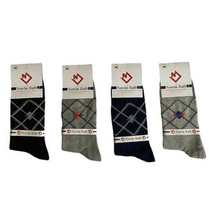 نقد و بررسی جوراب ساق بلند مردانه نوین بافت مدل 01 مجموعه 4 عددی توسط خریداران