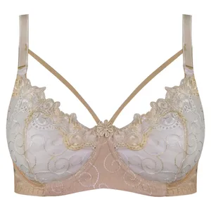 سوتین زنانه پانیذ مدل فنردار گیپوری هارنس دار کد 66394