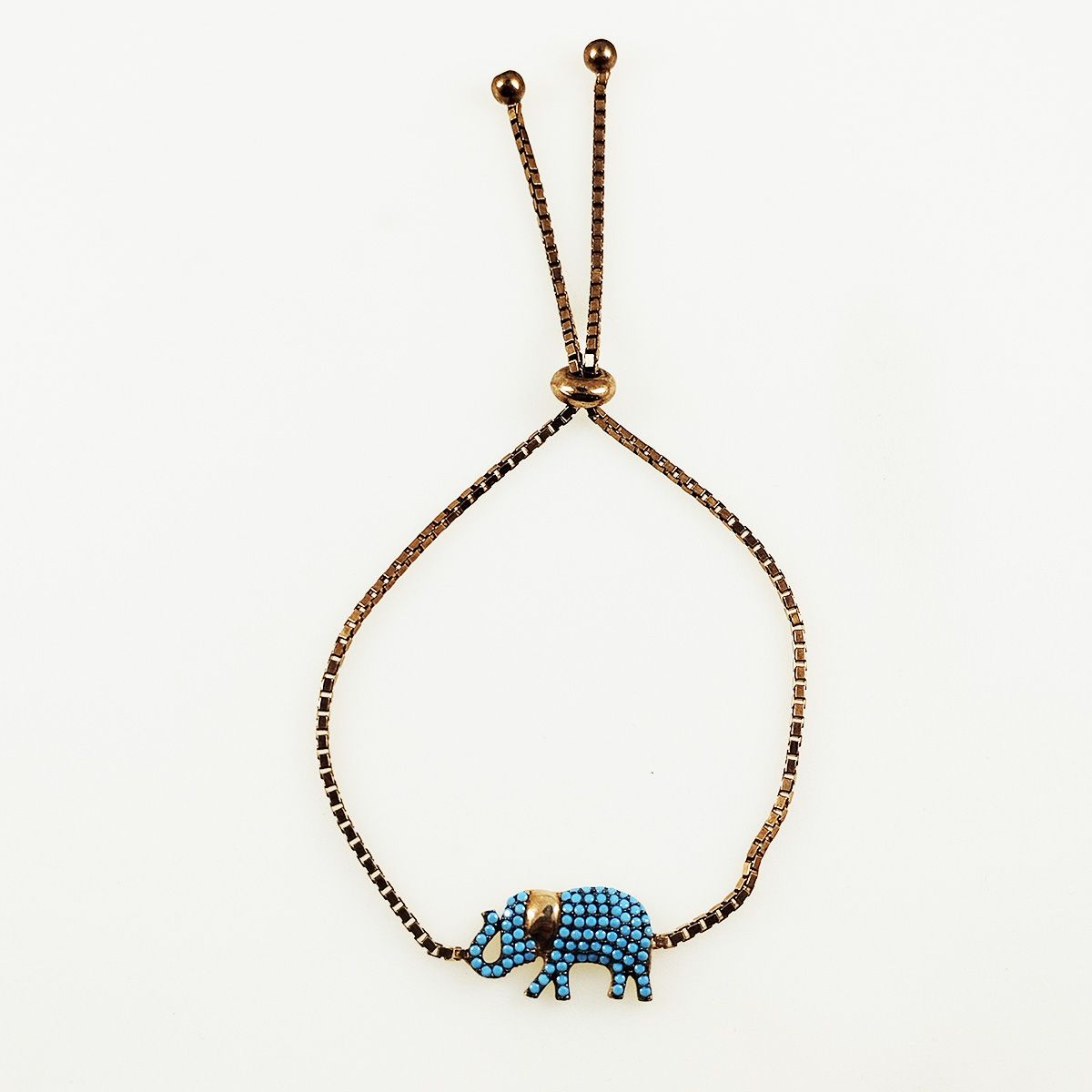 دستبند نقره زنانه سلین کالا مدل فیل کد 25  -  - 1