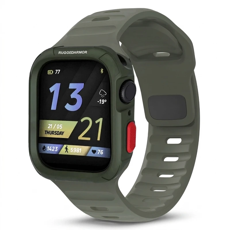 بند اسپریگ مدل Spig Rugged Armor مناسب برای اپل واچ سری 7/8/9 سایز 41 mm به همراه کاور