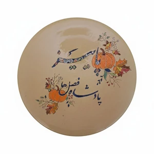 بشقاب میناکاری مدل پاییز