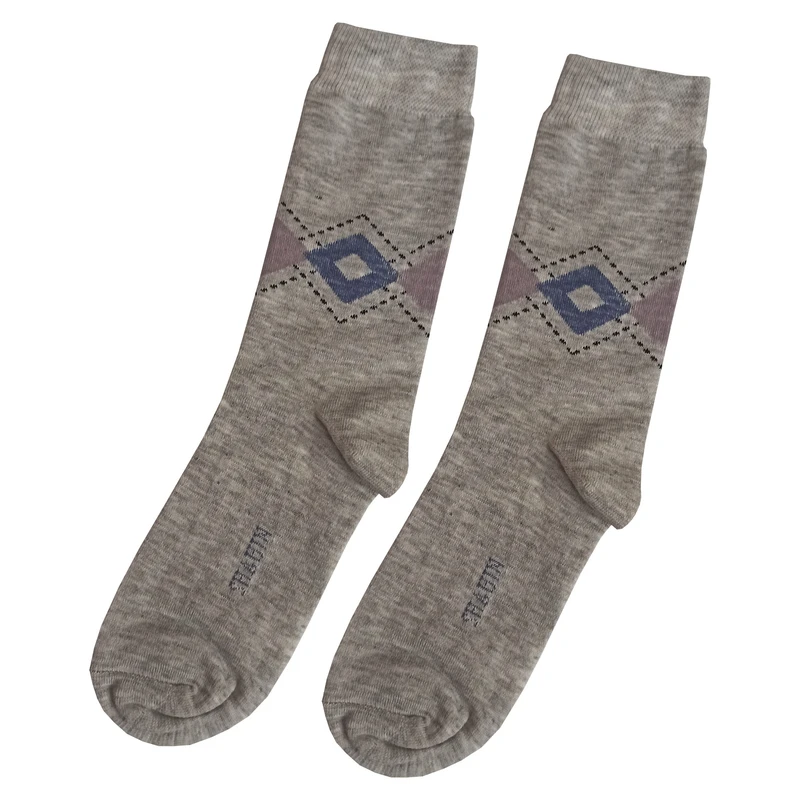 جوراب ساق بلند مردانه مدل مربعی کد 02