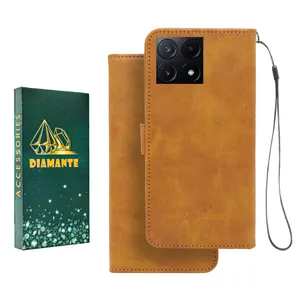 کیف کلاسوری دیامانته مدل Mortand Gn مناسب برای گوشی موبایل شیائومی Poco X6 Pro به همراه بند آویز