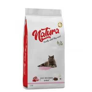 غذا خشک گربه ناتورا مدل Sterilized.Chicken turkey وزن 2.25 کیوگرم 