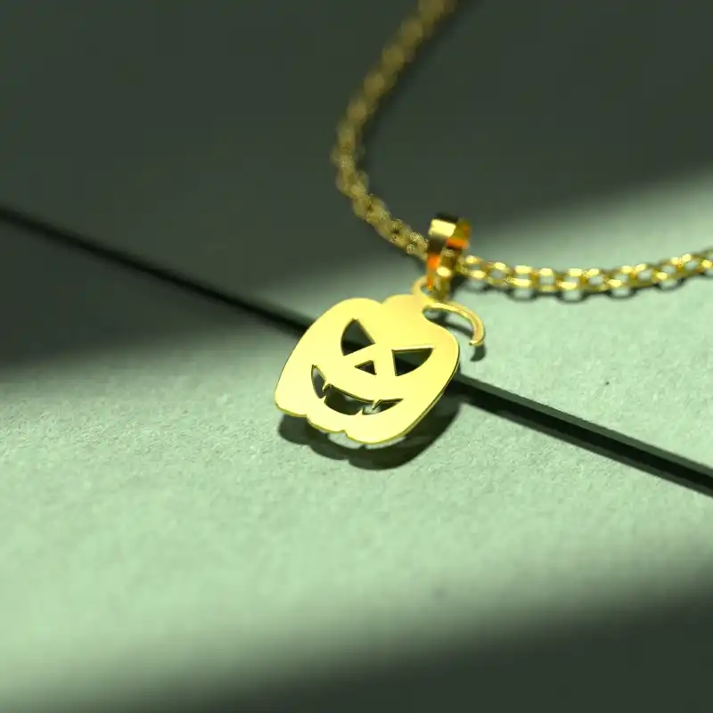 گردنبند طلا 18 عیار زنانه مدوپد مدل هالووین کد G3-1-1176