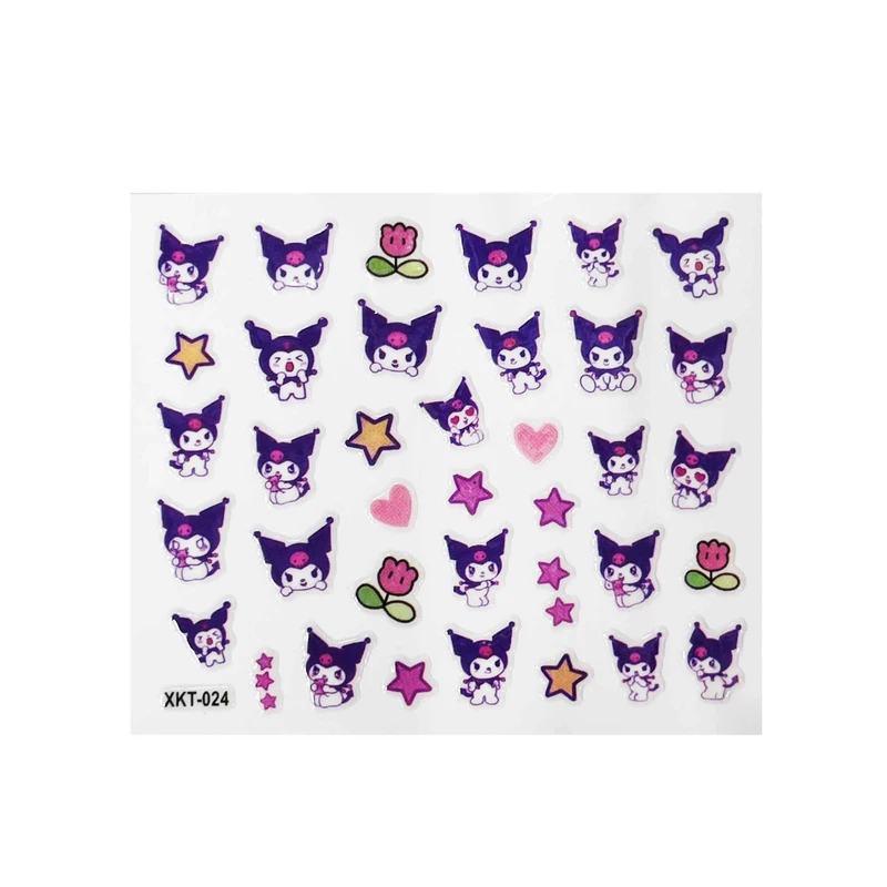 استیکر طراحی ناخن مدل کرومی شب تاب