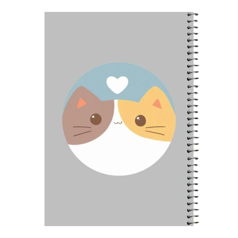 دفتر مشق 80 برگ اس جی مدل گربه کد۱   