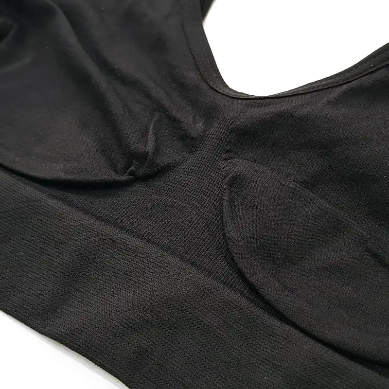 نیم تنه ورزشی زنانه ماییلدا مدل بدون فنر بدون پد کد 4744 رنگ مشکی