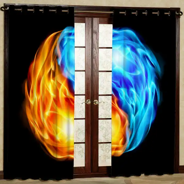 پرده مدل مخمل پانچی کد 6813 سایز 280x140 سانتی متر