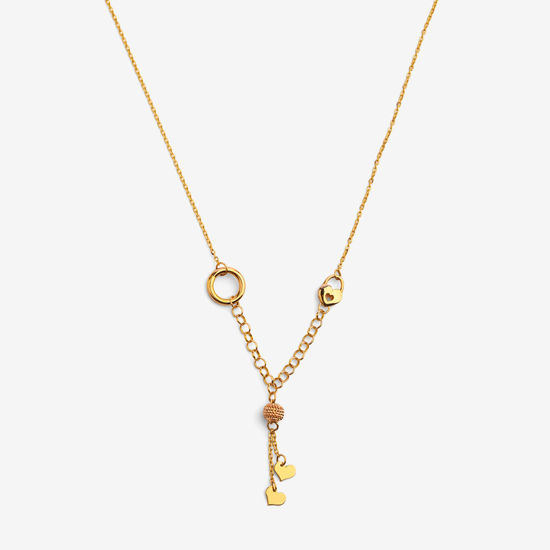 گردنبند طلا 18 عیار زنانه با زنجیر حلقهای (فلامینگو) سین سان مدل A97