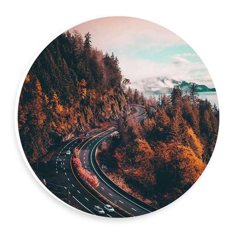 دیوارکوب طرح جاده پاییزی مدل wtb392