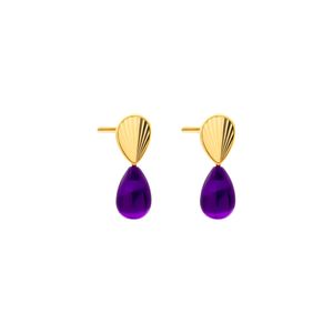 گوشواره میخی طلا 18 عیار زنانه روبی آرت گالری مدل 147409