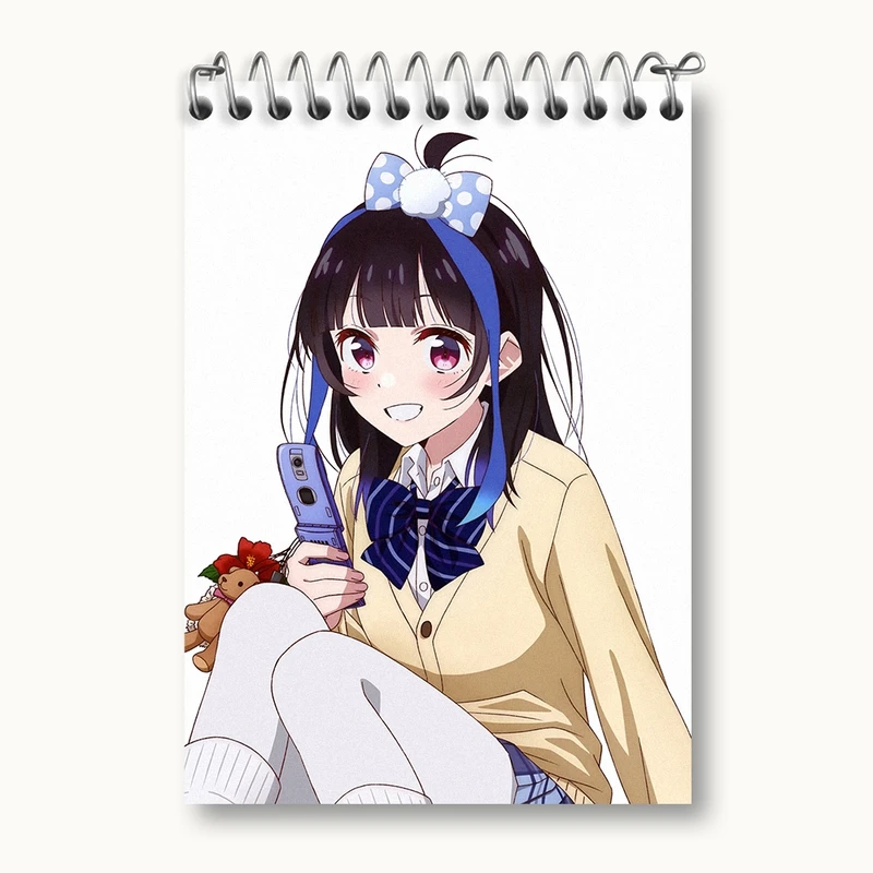 دفتر یادداشت 50 برگ خندالو مدل مینی انیمه کانوجو اوکاری کد 34814