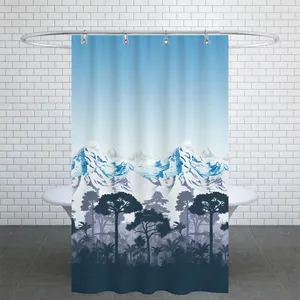  پرده حمام دلفین کد Ev-102920 سایز 200×180 سانتی متر 