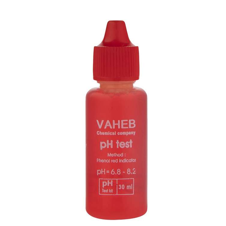 کیت اندازه گیری PH آب واهب مدل Phenol red حجم 30 میلی لیتر کیت اندازه گیری PH آب واهب مدل Phenol red حجم 30 میلی لیتر