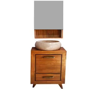 ست کابینت و روشویی کد D161 به همراه آینه و باکس
