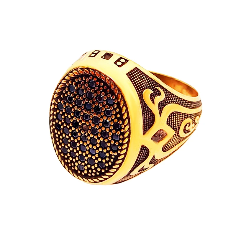 انگشتر مردانه مدل طلاروس کد 760ANM