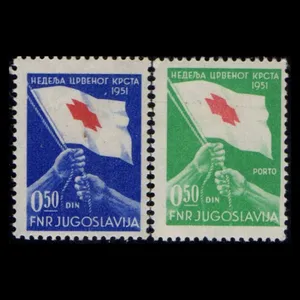 تمبر یادگاری مدل کشور یوگسلاوی مجموعه 2 عددی