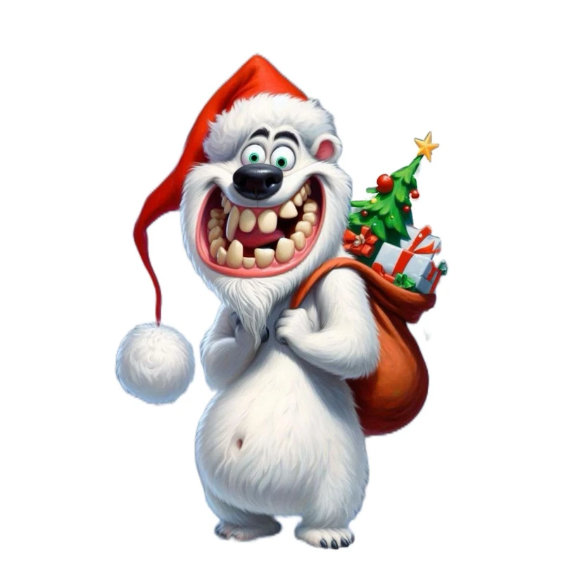 استیکر پارچه و لباس پاد آفرین مدل کریسمس کد 3666