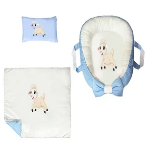 سرویس خواب سه تکه نوزاد ناریکو مدل گارد محافظ دار طرح ببعی کد 047