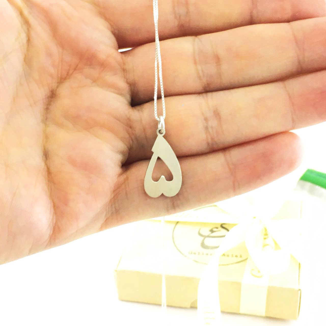 گردنبند نقره مردانه گالری عزیزی طرح عدد 5 مدل 15251