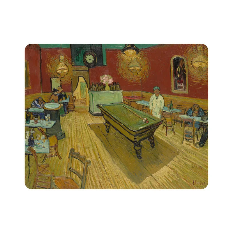 ماوس پد طرح نقاشی کافه از ون گوگ مدل m3045