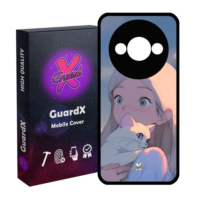 کاور گارد ایکس طرح دختر گربه مناسب برای گوشی موبایل شیائومی Redmi A3 4G/ A3X 4G/ Poco C61