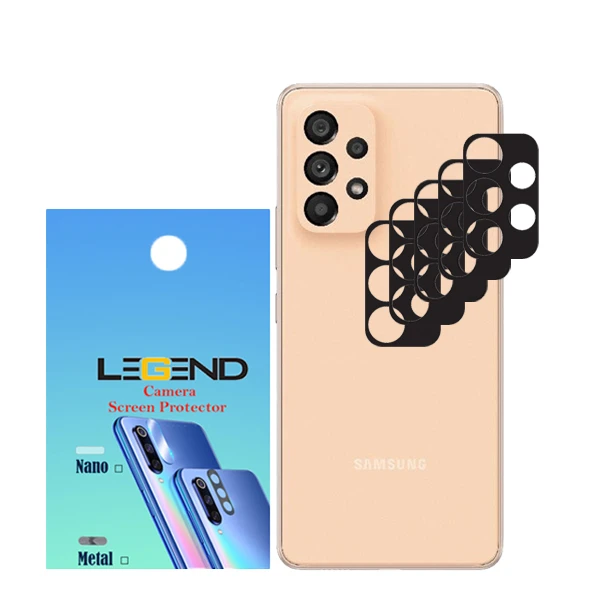 محافظ لنز دوربین مدل LEGEND مناسب برای گوشی موبایل سامسونگ Galaxy A53 5G بسته 5 عددی
