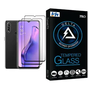 PK Delta Glass MIX002 Screen Protector For Oppo A8 Pack Of 2