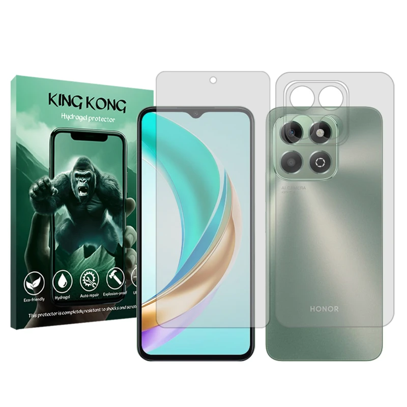 محافظ صفحه نمایش شفاف کینگ کونگ مدل Tough مناسب برای گوشی موبایل آنر X6b به همراه محافظ پشت گوشی