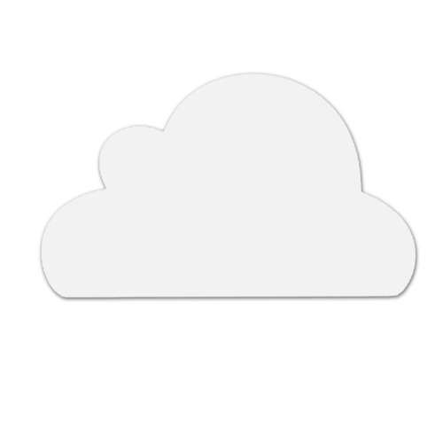 تخته وایت برد دکوماتوس طرح ابر کد T202 سایز 14x23 سانتی متر