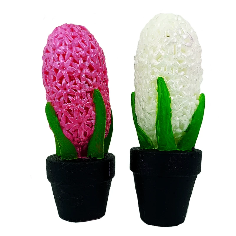 صابون تزیینی مدل گل سنبل کد ۲ مجموعه ۲ عددی